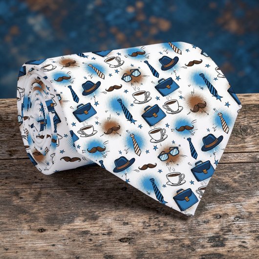 Vatertag Dapper Dad Muster Krawatte