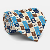 Vatertag Dapper Dad Muster Krawatte (Gerollt)