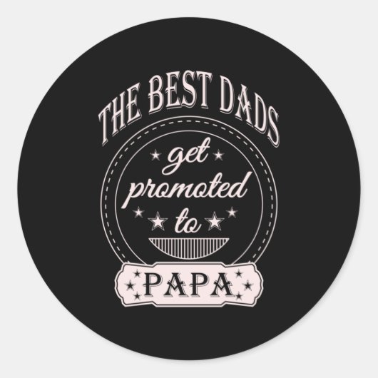 Vatertag | Der beste Daddy Runder Aufkleber (Vorderseite)