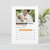 Vatertag Der sonnige beste Vater Karte (Stehend Vorderseite)