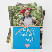 Vatertag des benutzerdefinierten Fotos Geschenkpapier Set (Beispiel)