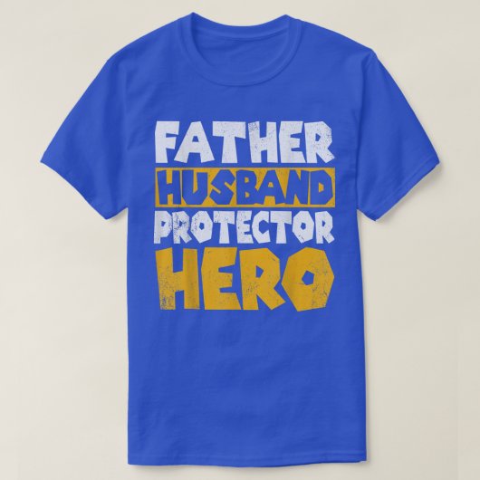 Vatertag des Protector Helden  T-Shirt (Design vorne)