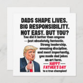 Vatertag Donald Trump Feiertagskarte (Vorne/Hinten)