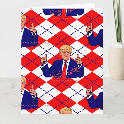 Vatertag Donald Trump Karte (Vorderseite)