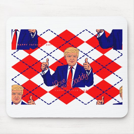 Vatertag Donald Trump Mousepad (Vorne)