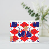 Vatertag Donald Trump Postkarte (Stehend Vorderseite)