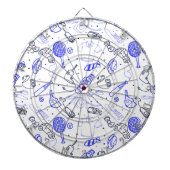 Vatertag-Doodle Dartscheibe (vorne)