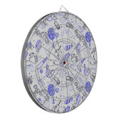 Vatertag-Doodle Dartscheibe (Vorderseite Links)