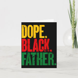 Vatertag Dope Schwarzer Vater Afrikanischer Amerik Karte