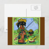 Vatertag Doxies Postkarte (Vorne/Hinten)