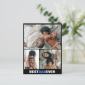 Vatertag Drei Foto Postkarte (Stehend Vorderseite)