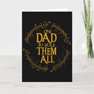 Vatertag Ein Vater, der sie alle regiert Geschenk Karte