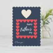 Vatertag Einladung (Stehend Vorderseite)