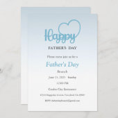 Vatertag Einladung, Vatertag Mittagessen Einladung (Vorne/Hinten)
