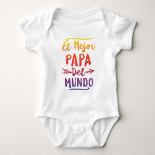 Vatertag EL Mejor Papa Del Mundo Dad Baby Strampler