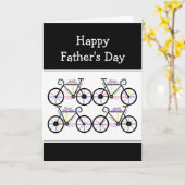 Vatertag Fahrrad-Rad, Sport Spaß Spaß Karte (Gelbe Blume)