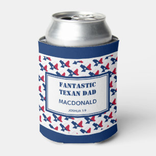 Vatertag FANTASTIC TEXAN VATER Personalisiert Dosenkühler