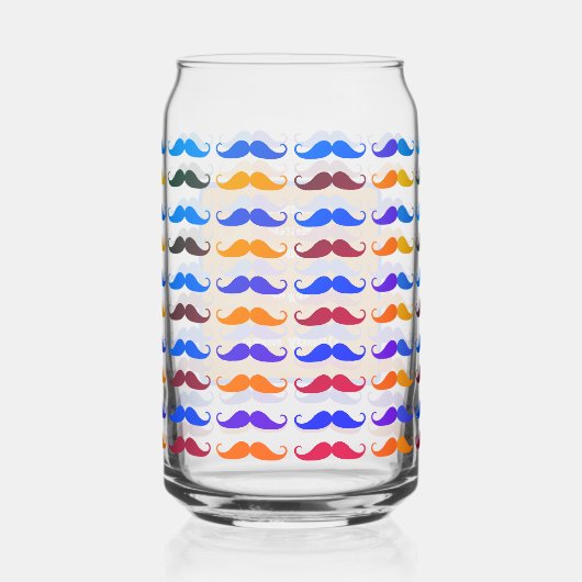 Vatertag Farbige Bärte Individuelle Namen und Bots Dosenglas (Vorderseite)