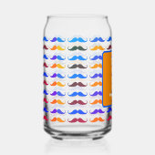 Vatertag Farbige Bärte Individuelle Namen und Bots Dosenglas (Links)