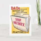 Vatertag "Feature"-Karte Karte (Vorderseite)