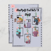 Vatertag Feiertagskarte (Vorne/Hinten)