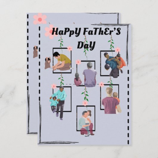 Vatertag Feiertagskarte (Vorne/Hinten)