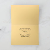 Vatertag Fischerboot Tropische Sonnenuntergangskar Karte (Innenseite)