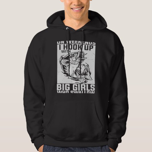 Vatertag Fischerei Fischer Hook Up 1 Hoodie (Vorderseite)