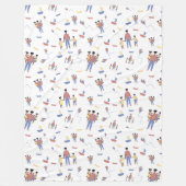 Vatertag Fleece Blanket (Vorderseite)