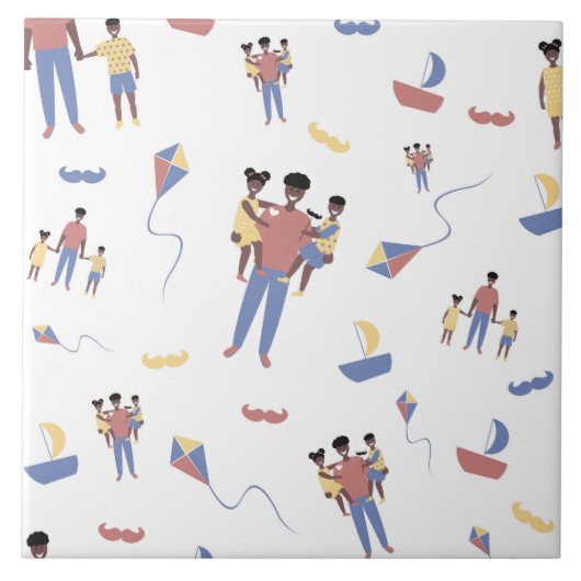 Vatertag Fliese (Vorderseite)