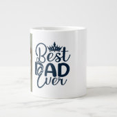 Vatertag Foto Bester Vater je Jumbo-Tasse (Vorderseite)