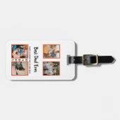 Vatertag Foto-Collage für Papa Gepäckanhänger (Vorderseite horizontal)