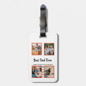 Vatertag Foto-Collage für Papa Gepäckanhänger (Rückseite vertikal)