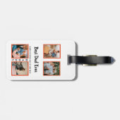 Vatertag Foto-Collage für Papa Gepäckanhänger (Rückseite horizontal)