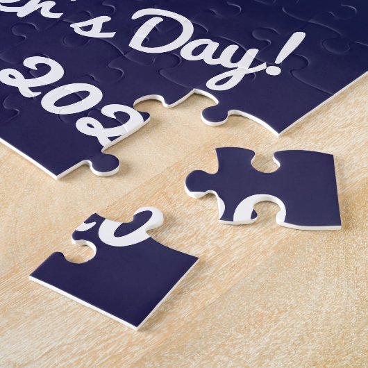 Vatertag Foto Collage Geschenk Custom Puzzle (Seite)