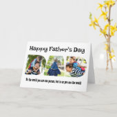 Vatertag Foto Collage Letter geformt Karte (Gelbe Blume)