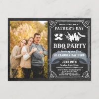 Vatertag Foto GRILLEN Party Einladung