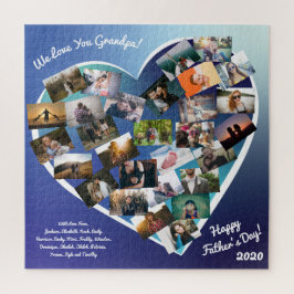 Vatertag Foto Großvater Geschenk Custom Puzzle