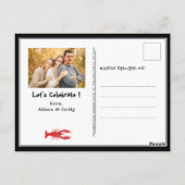 Vatertag Foto Meeresfrüchte Party Einladung Postkarte (Rückseite)