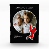 Vatertag Foto mit Baseball Player (Vorderseite)