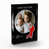 Vatertag Foto mit Baseball Player (Links)