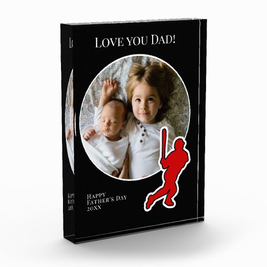 Vatertag Foto mit Baseball Player (Links)