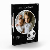 Vatertag Foto mit Fußball (Links)