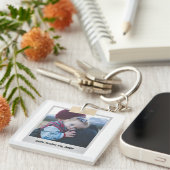 Vatertag Foto New Dad Cool Daddy Schlüsselanhänger (Vorderseite rechts)