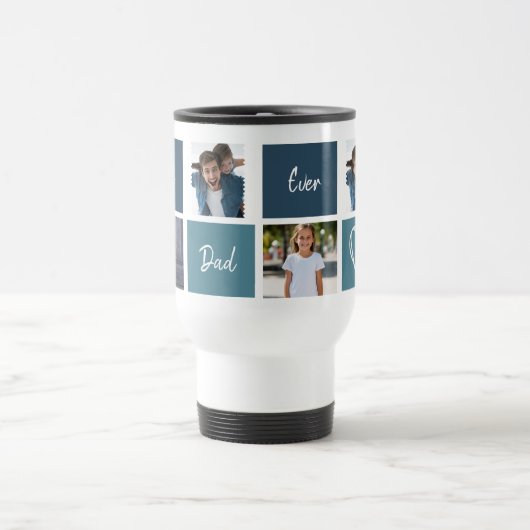 Vatertag-Foto Reisebecher (Mittel)