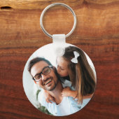 Vatertag Foto Schlüsselanhänger (Vorderseite)
