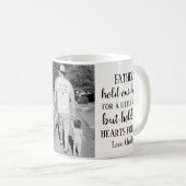 Vatertag Foto-Tochter-Zitat Kaffeetasse (VorderseiteRechts)