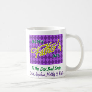 Vatertag Foto Vater Bester je Kariert Kaffeetasse