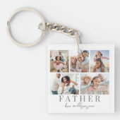 Vatertag FotoCollage Schlüsselanhänger (Vorderseite)