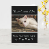 Vatertag - Fotokarte von Furry Friends Karte (Gelbe Blume)